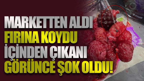 Marketten aldı fırına koydu içinden çıkanı görünce şok oldu!