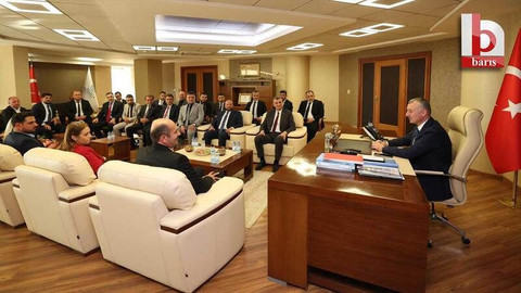 Büyükakın, iki ilçenin teşkilatını ağırladı