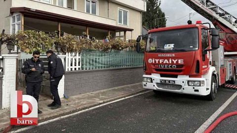 Başiskele’de korkutan yangın
