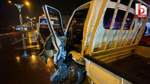 İzmit'te çarptığı kamyoneti 40 metre sürükledi