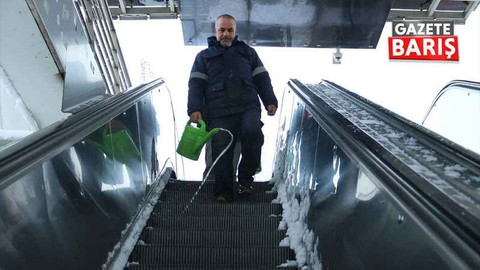Büyükşehir, kış koşullarına karşı yürüyen merdivenleri 7/24 çalışır konumda tutacak