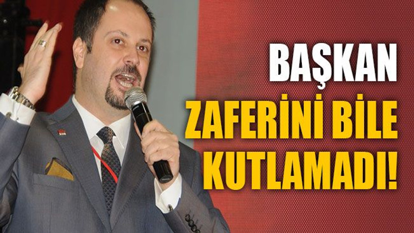 Başkan zaferini bile kutlamadı!