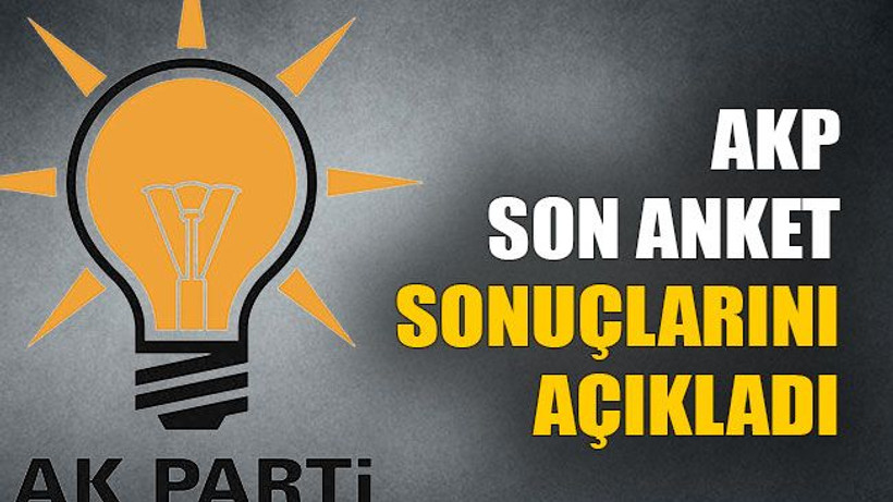 AKP son anket sonuçlarını açıkladı