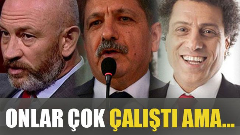 Onlar çok çalıştı ama…