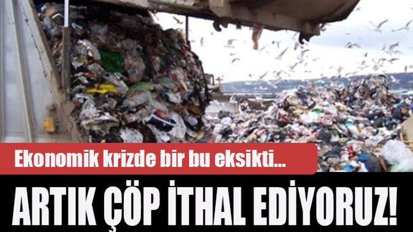 Ekonomik krizde bir bu eksikti… Artık çöp ithal ediyoruz!