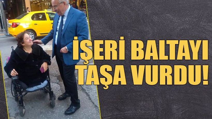 İşeri baltayı taşa vurdu!