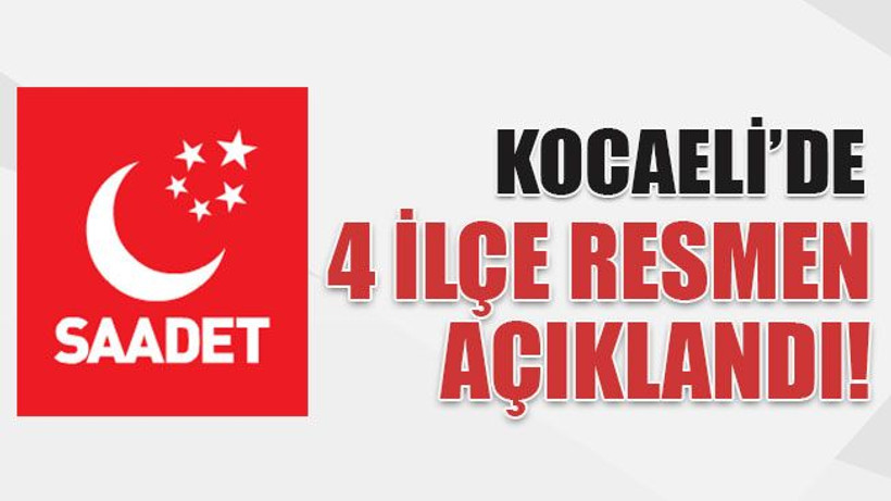 Kocaeli’de 4 ilçe resmen açıklandı!