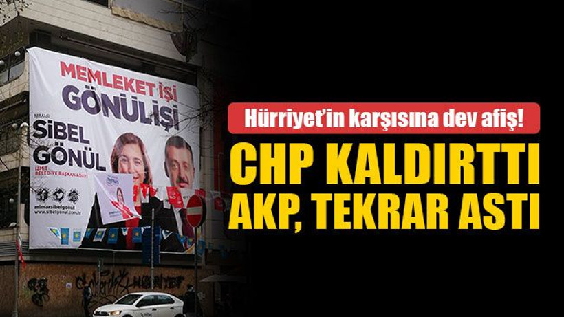 CHP kaldırttı, AKP tekrar astı!