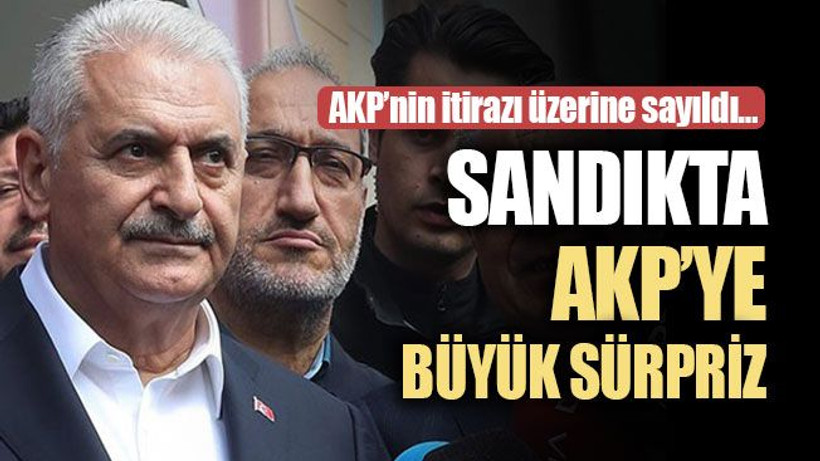 İtiraz ettiği sandıkta, AKP'ye büyük şok!