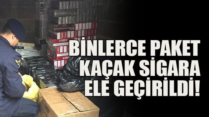 Binlerce paket kaçak sigara ele geçirildi!