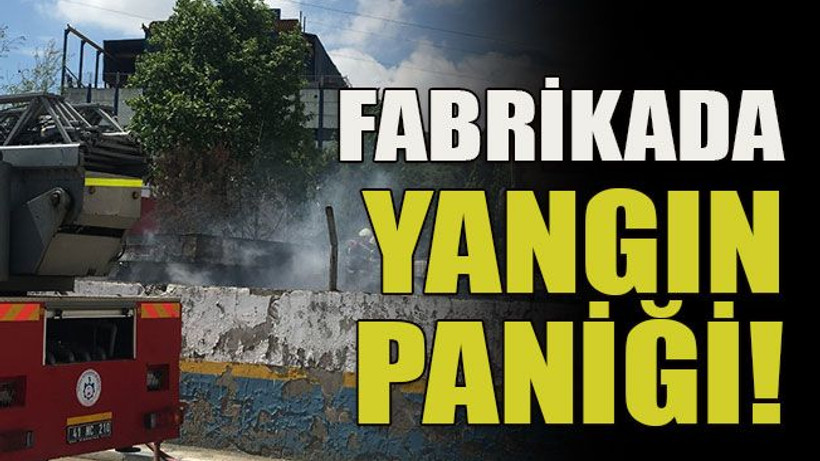 Fabrikada yangın paniği!