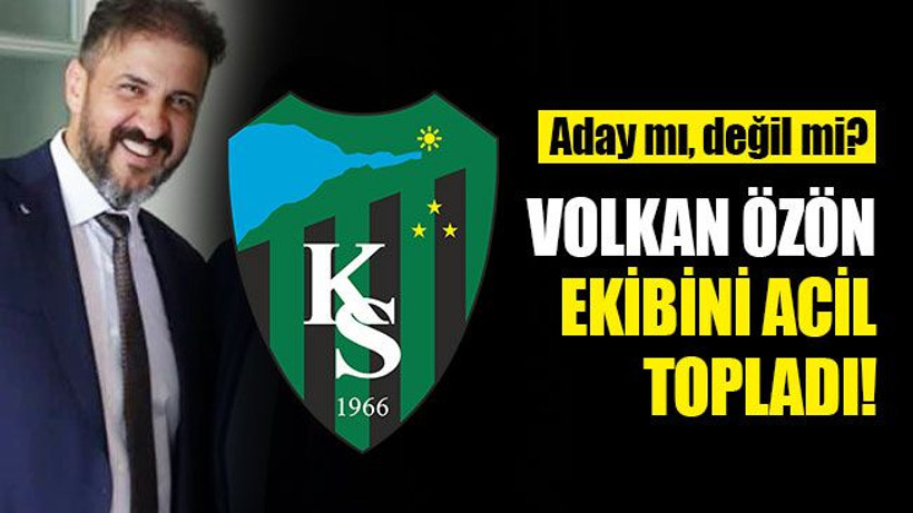 Volkan Özön, ekibini acil topladı! Aday mı, değil mi?