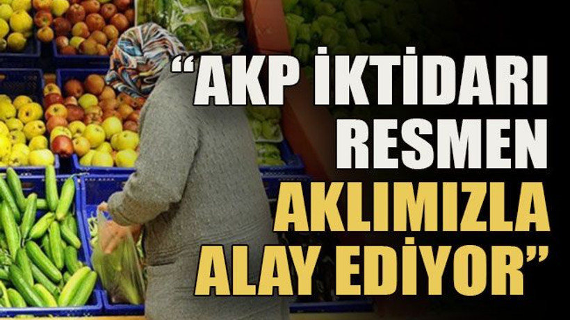“AKP İktidarı resmen aklımızla alay ediyor”