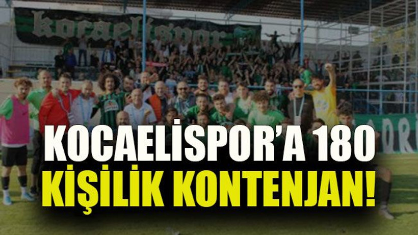 Kocaelispor’a 180 kişilik kontenjan!