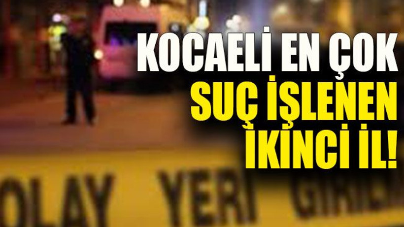Kocaeli en çok suç işlenen ikinci il!