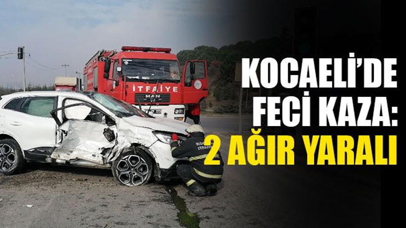 Kocaeli’de kamyonla cip çarpıştı: 2 ağır yaralı