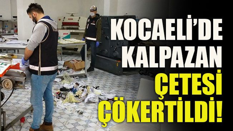 Kocaeli’de kalpazan çetesi çökertildi!