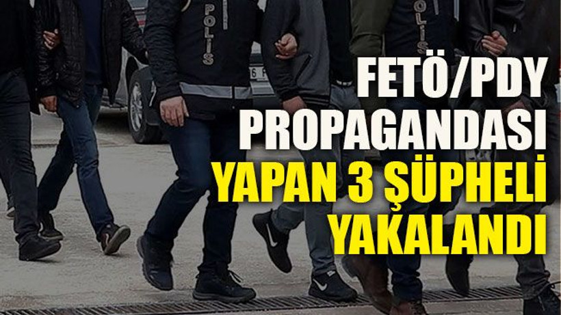 Kocaeli’de FETÖ/PDY propagandası yapan 3 şüpheli yakalandı