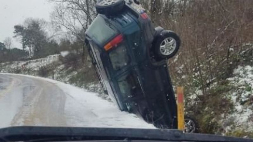 Dik otomobili görenler şaşkına döndü