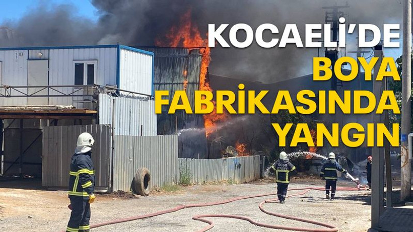 Boya fabrikasında çıkan yangın, uzun uğraşlar neticesinde söndürüldü
