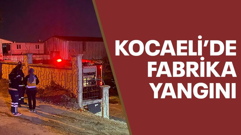 Kocaeli’de fabrika yangını