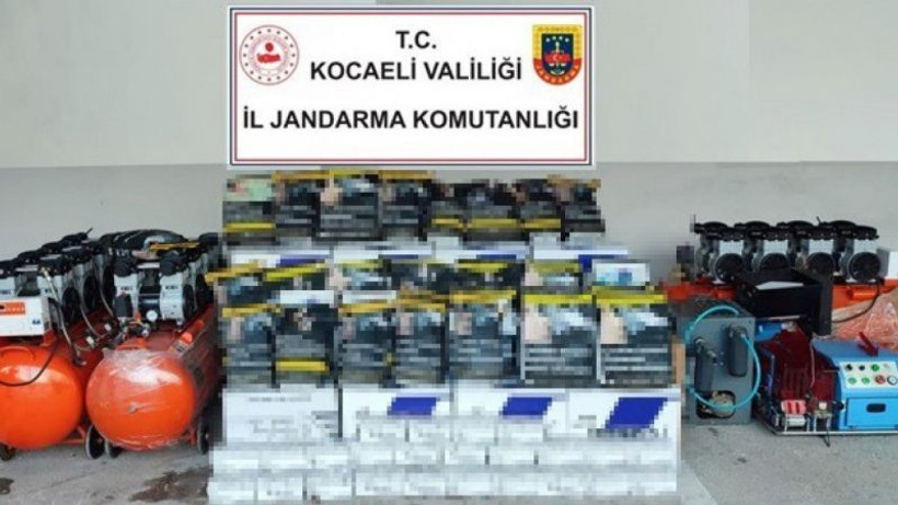 Piyasa değeri 230 bin TL olan malzemelere el konuldu