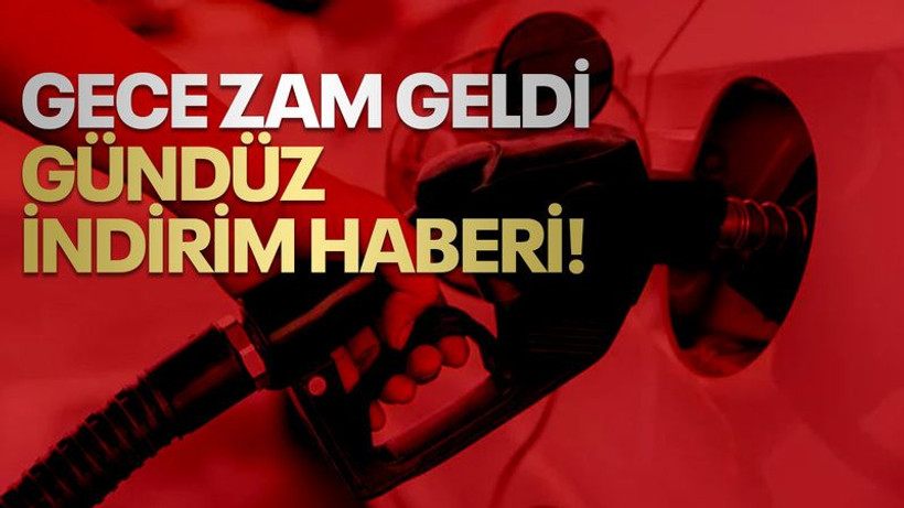 Akaryakıta gece zam geldi, gündüz indirim haberi!