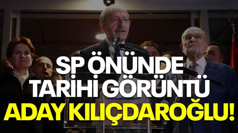 SP önünde tarihi görüntü! Aday Kılıçdaroğlu