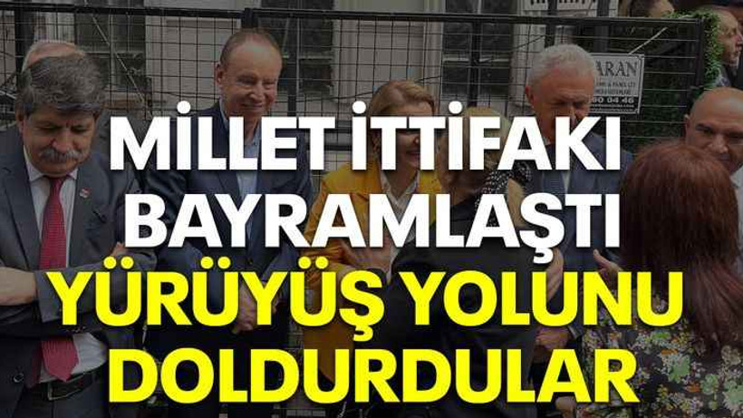 Millet İttifakı bayramlaştı, Yürüyüş Yolunu doldurdular