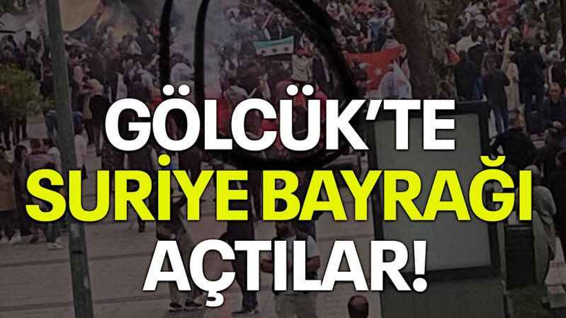 Gölcük’te Suriye bayrağı açtılar!