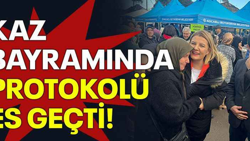 Kaz bayramında protokolü es geçti!