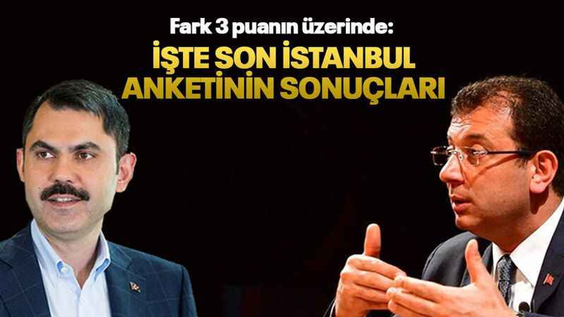 Fark 3 puanın üzerinde: İşte son İstanbul anketinin sonuçları