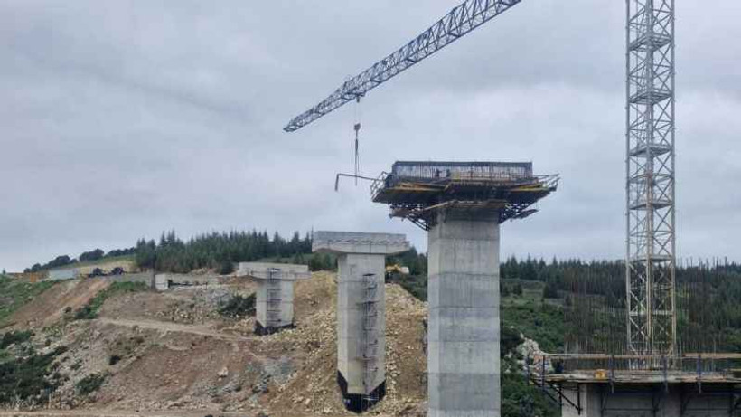 Dilovası Hastane viyadüğünde hızlı ilerleme