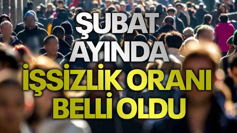 Şubat ayında işsizlik oranı belli oldu