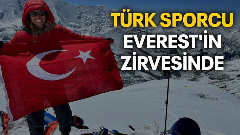 Türk sporcu, Everest'in zirvesinde