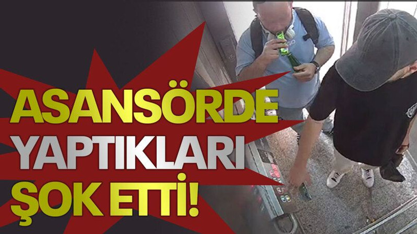 Asansörde yaptıkları şok etti!