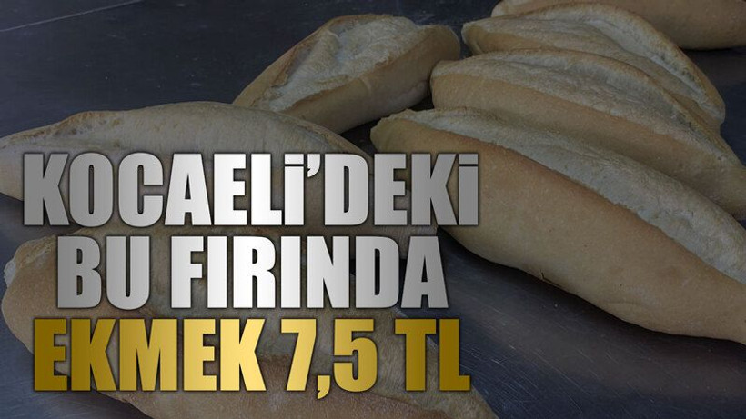 Kocaeli’deki bu fırında ekmek 7,5 TL