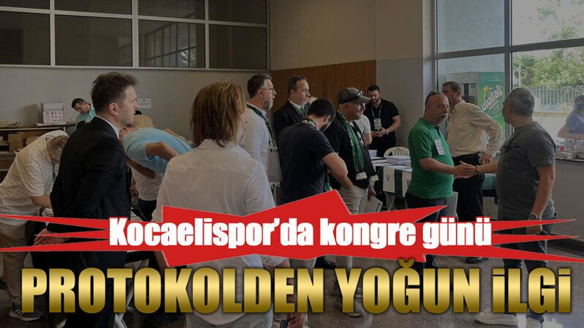 Kocaelispor’da kongre günü, Protokolden yoğun ilgi