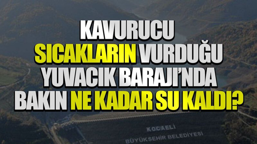 Kavurucu sıcakların vurduğu Yuvacık Barajı’nda bakın ne kadar su kaldı?