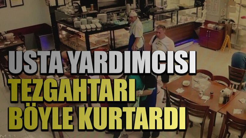 Usta yardımcısı tezgahtarı böyle kurtardı