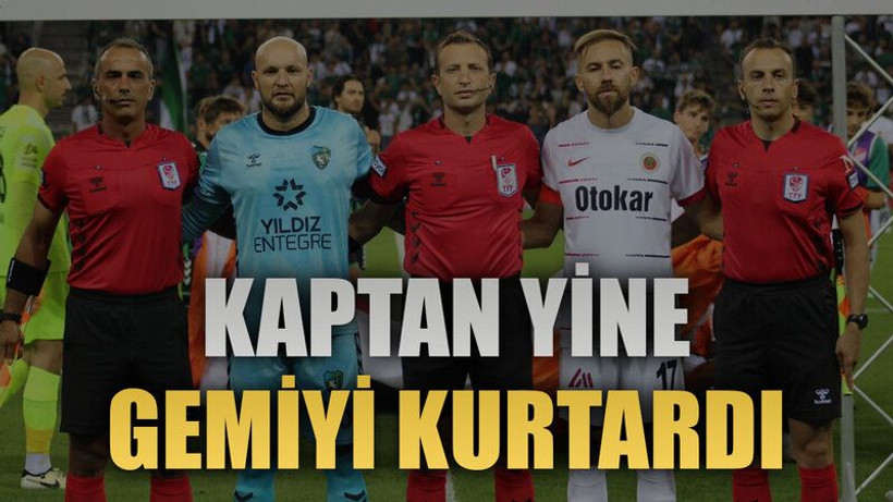 Kaptan yine gemiyi kurtardı