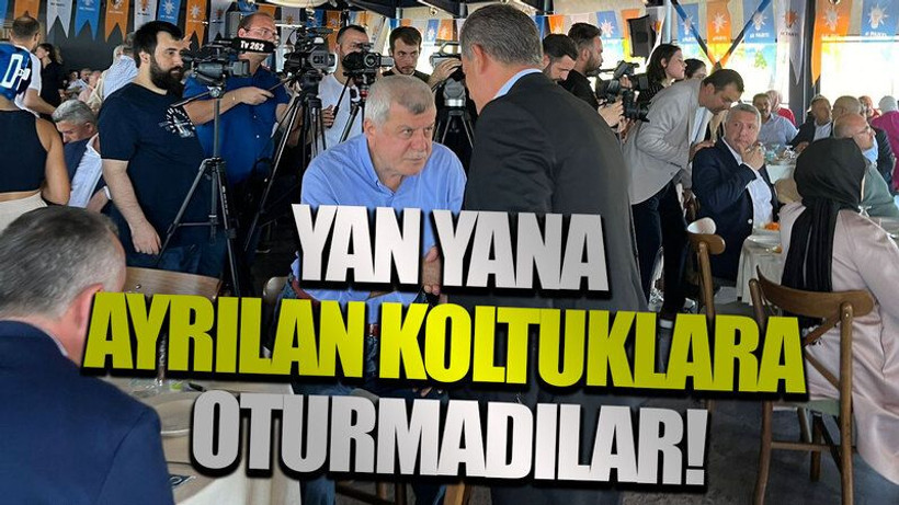 Yan yana ayrılan koltuklara oturmadılar!