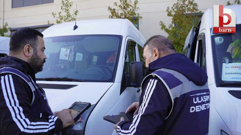 Büyükşehir'den servis araçlarına güvenlik denetimi!