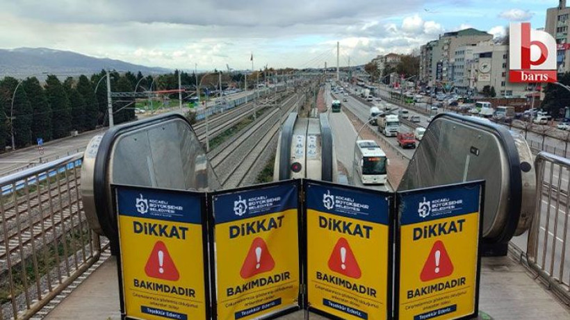 İzmitlilerin dikkatine sık kullanılan yürüyen merdiven birkaç gün kapalı!