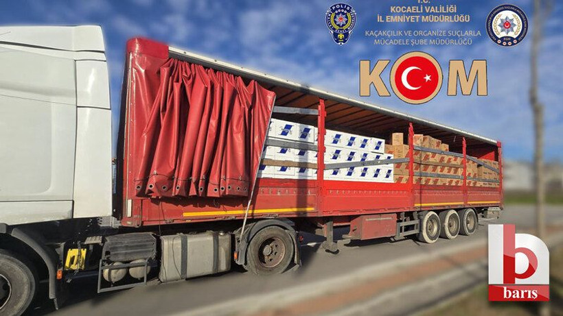 İzmit'te sahte bandrollü 9 milyon makaron ele geçirildi
