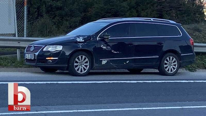 Kocaeli’de tankerin çarptığı direk aracın üzerine devrildi