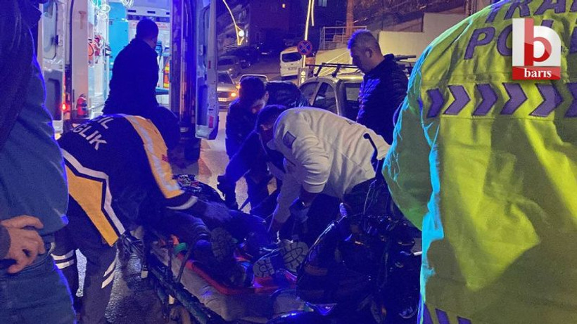 İzmit'te motosikletler çarpıştı!