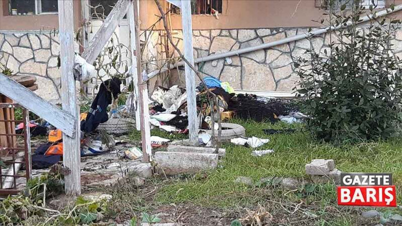 Derince’de oynadıkları oyun yangına sebep oldu