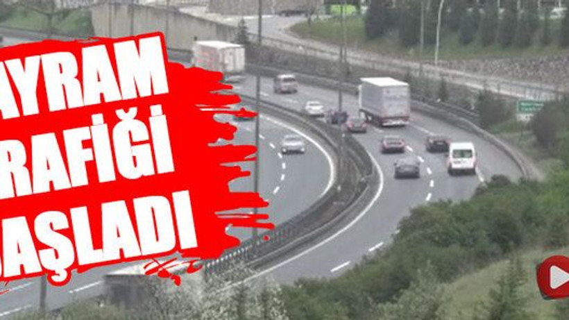 Kocaeli'de bayram trafiği başladı!