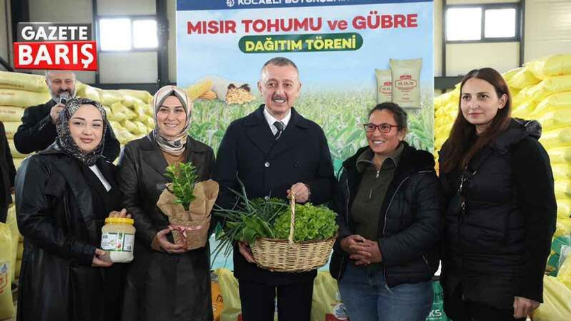 Büyükakın, Akmeşe üreticilerine tohum ve gübre dağıttı